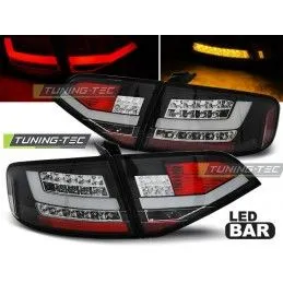 LED TAIL LIGHTS BLACK fits AUDI A4 B8 08-11 SEDAN, A4 B8 08-11