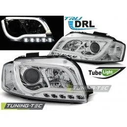 HEADLIGHTS TUBE LIGHT DRL CHROME fits AUDI A3 8P 05.03-03.08, A3 8P 03-08