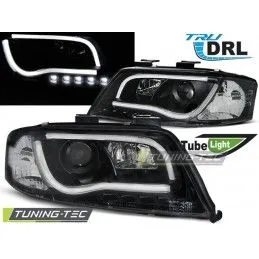 HEADLIGHTS TUBE LIGHT DRL BLACK fits AUDI A6 06.01-05.04, A6 4B C5 97-04