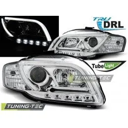 HEADLIGHTS TUBE LIGHT DRL CHROME fits AUDI A4 B7 11.04-03.08, A4 B7 04-08