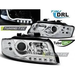 HEADLIGHTS TUBE LIGHT DRL CHROME fits AUDI A4 10.00-10.04, A4 B6 00-05