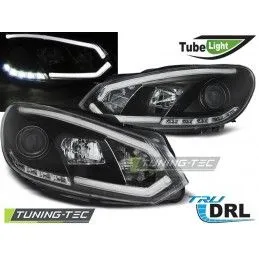 HEADLIGHTS TUBE LIGHT DRL BLACK fits VW GOLF 6 10.08-12, Golf 6