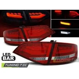 LED TAIL LIGHTS RED WHITE fits AUDI A4 B8 08-11 SEDAN, A4 B8 08-11