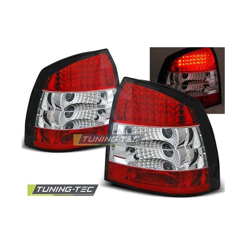 OPEL ASTRA G 09.97-02.04 3D/5D RED WHITE LED, Astra G