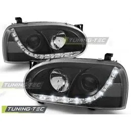 HEADLIGHTS DAYLIGHT BLACK fits VW GOLF 3 91-97, Golf 3