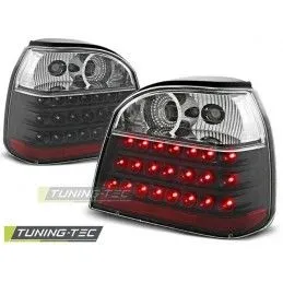 LED TAIL LIGHTS BLACK fits VW GOLF 3 09.91-08.97, Golf 3