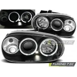 HEADLIGHTS ANGEL EYES BLACK fits VW GOLF 4 09.97-09.03, Golf 4