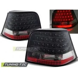 LED TAIL LIGHTS BLACK fits VW GOLF 4 09.97-09.03, Golf 4