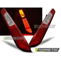 FORD FOCUS MK2 09.04-08 HB RED WHITE LED , Focus II 04-10