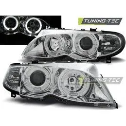 HEADLIGHTS ANGEL EYES CHROME fits BMW E46 09.01-03.05, Eclairage Bmw