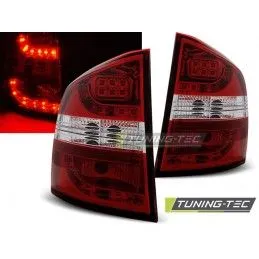 LED TAIL LIGHTS RED WHITE fits SKODA OCTAVIA II KOMBI 04-12, Octavia II 04-13