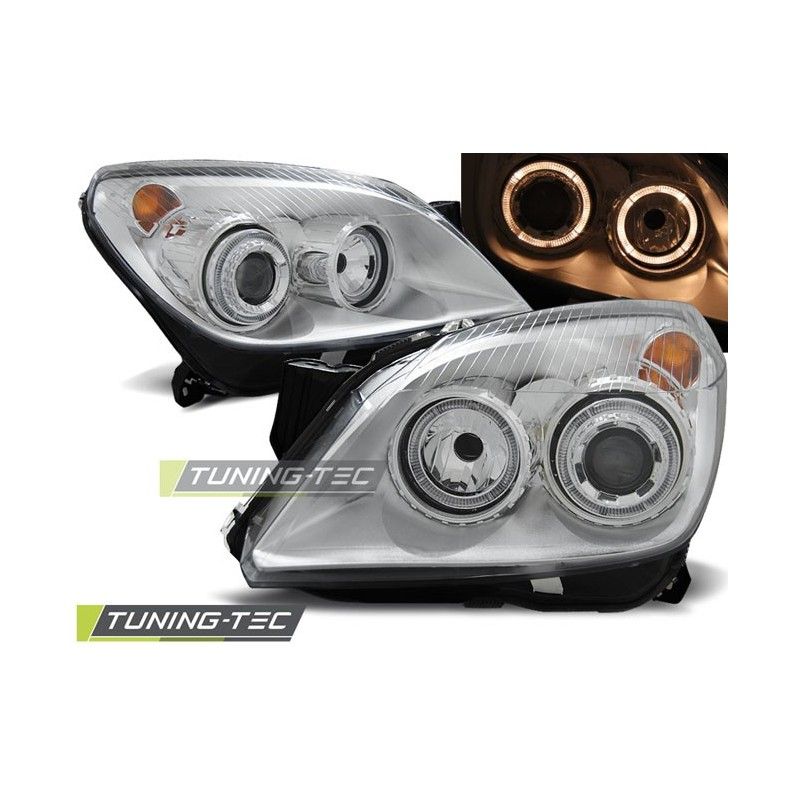 OPEL ASTRA H 03.04-09 ANGEL EYES CHROME, Astra H