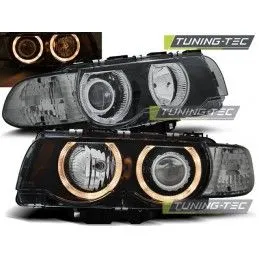 HEADLIGHTS ANGEL EYES BLACK fits BMW E38 09.98-07.01, Serie 7 E38 