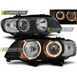 HEADLIGHTS ANGEL EYES BLACK fits BMW X5 E53 09.99-10.03, X5 E53