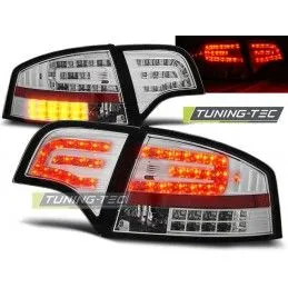 LED TAIL LIGHTS CHROME fits AUDI A4 B7 11.04-03.08 SEDAN, A4 B7 04-08