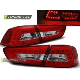 MITSUBISHI LANCER 8 SEDAN 08-11 RED WHITE LED, Eclairage Mitsubishi