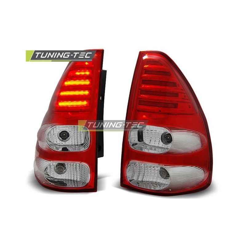 TOYOTA LAND CRUISER 120 03-09 RED WHITE LED, Land Cruiser