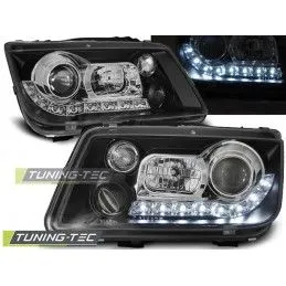 HEADLIGHTS DAYLIGHT BLACK fits VW BORA 09.98-05.05, Eclairage Volkswagen