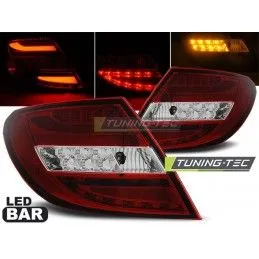 LED BAR TAIL LIGHTS RED WHIE fits MERCEDES C-KLASA W204 SEDAN 07-10, Classe C W204