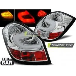 LED BAR TAIL LIGHTS CHROME fits SKODA FABIA II 07-06.14 , Fabia II 07-15