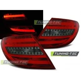 LED BAR TAIL LIGHTS RED SMOKE fits MERCEDES C-KLASA W204 SEDAN 07-10, Classe C W204