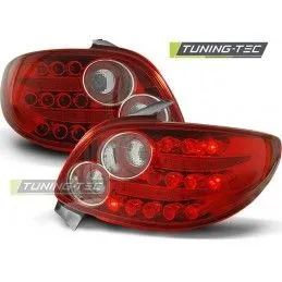 PEUGEOT 206 10.98- RED WHITE LED, 206