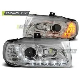 HEADLIGHTS DAYLIGHT CHROME fits SEAT IBIZA/CORDOBA/ POLO VARIANT, SEDAN 10.93-08.99, Ibiza 6K 93-02