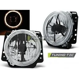 HEADLIGHTS ANGEL EYES CHROME fits VW GOLF II 2 08.83-08.91, Golf 2