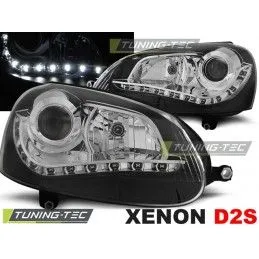 XENON HEADLIGHTS BLACK fits VW GOLF 5, Golf 5