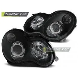 HEADLIGHTS BLACK fits MERCEDES W203 C-KLASA 07.00-03.04, Classe C W203