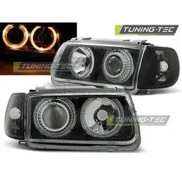 HEADLIGHTS ANGEL EYES BLACK fits VW POLO 6N 10.94-09.99, Polo III 6N/6N2 94-01