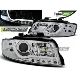 HEADLIGHTS TUBE LIGHT CHROME fits AUDI A4 10.00-10.04, A4 B6 00-05