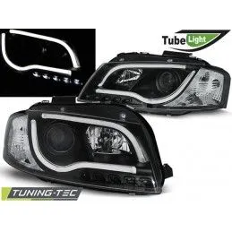 HEADLIGHTS TUBE LIGHT BLACK fits AUDI A3 8P 05.03-03.08, A3 8P 03-08