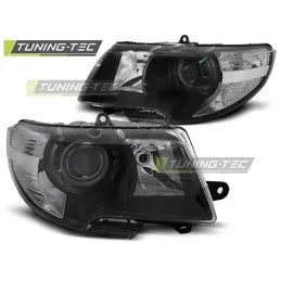 HEADLIGHTS BLACK fits SKODA SUPERB 08-12, Eclairage Skoda