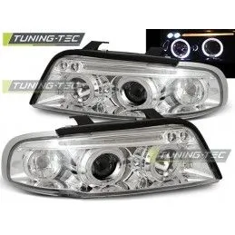 HEADLIGHTS ANGEL EYES CHROME fits AUDI A4 11.94-12.98, A4 B5 94-01