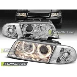 HEADLIGHTS ANGEL EYES CHROME fits AUDI A4 11.94-12.98, A4 B5 94-01