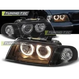 HEADLIGHTS ANGEL EYES BLACK fits AUDI A4 11.94-12.98, A4 B5 94-01