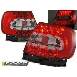 LED TAIL LIGHTS RED WHITE fits AUDI A4 B5 11.94-10.00, A4 B5 94-01