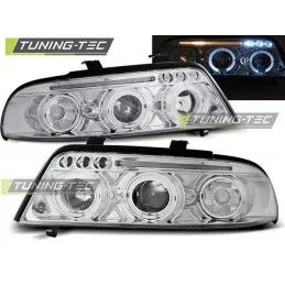 HEADLIGHTS ANGEL EYES CHROME fits AUDI A4 01.99-09.00, A4 B5 94-01