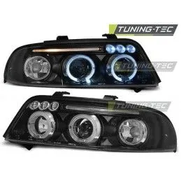 HEADLIGHTS ANGEL EYES BLACK fits AUDI A4 01.99-09.00, A4 B5 94-01