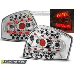 LED TAIL LIGHTS CHROME fits AUDI A4 8E 10.00-10.04 SEDAN, A4 B6 00-05