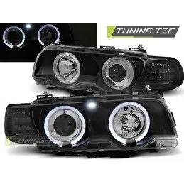 HEADLIGHTS ANGEL EYES BLACK fits BMW E38 09.98-07.01, Serie 7 E38 