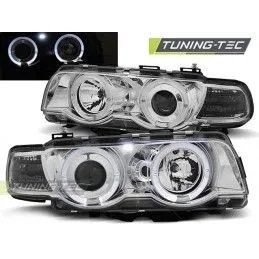 HEADLIGHTS ANGEL EYES CHROME fits BMW E38 09.98-07.01, Serie 7 E38 