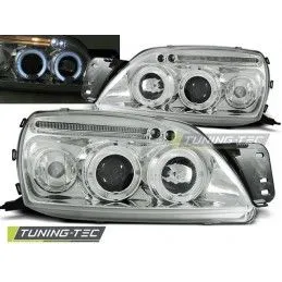 FORD FIESTA MK5 09.99-04.02 ANGEL EYES CHROME, Eclairage Ford