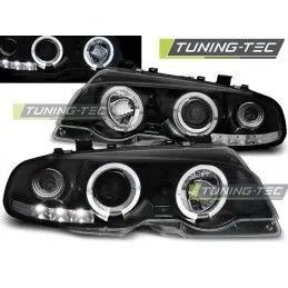 HEADLIGHTS ANGEL EYES BLACK fits BMW E46 04.99-03.03 COUPE, Serie 3 E46 Coupé/Cab