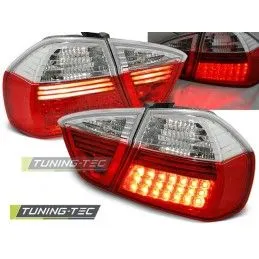 LED TAIL LIGHTS RED WHITE fits BMW E90 03.05-08.08, Serie 3 E90/E91