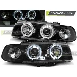 HEADLIGHTS ANGEL EYES BLACK fits BMW E38 06.94-08.98, Serie 7 E38 