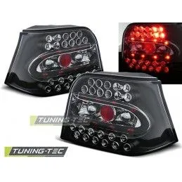 LED TAIL LIGHTS BLACK fits VW GOLF 4 09.97-09.03, Golf 4