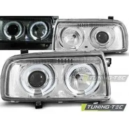 HEADLIGHTS ANGEL EYES CHROME fits VW VENTO 01.92-08.98, Vento