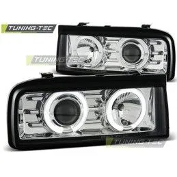 HEADLIGHTS ANGEL EYES CHROME fits VW CORRADO 88-95, Eclairage Volkswagen